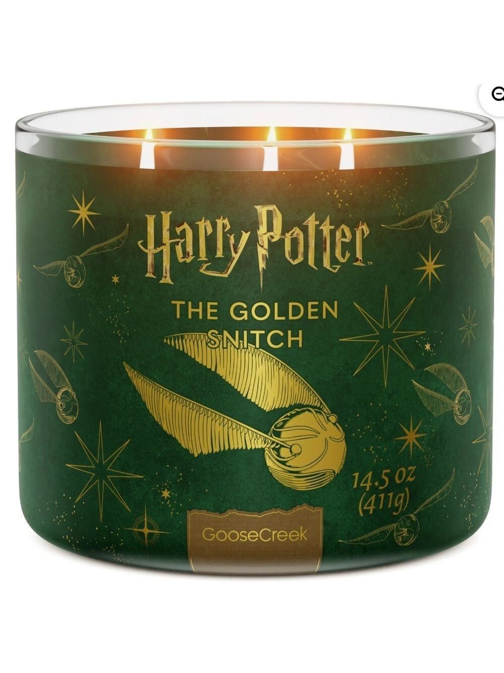 Harry Potter The Golden Snitch 3-Wick Candle NEW by Goose Creek